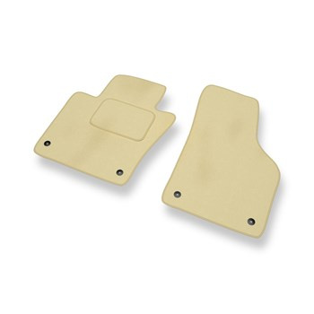 Premium tappetini auto in velluto compatibili con Volkswagen Jetta VI (2011-2018) - tappeti auto beige