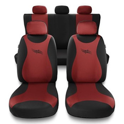 Coprisedili compatibili con Mercedes-Benz Classe C W204, W205, W206 (2006-....) - fodere sedili universali - set coprisedili auto - TR-RD