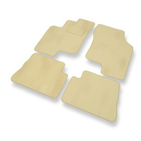 Premium tappetini auto in velluto compatibili con Hyundai Getz (2002-2008) - tappeti auto beige