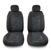 Coprisedili anteriori compatibili con Kia Optima I, II (2010-2019) - fodere sedili universali - set coprisedili auto - 2UNE-BL