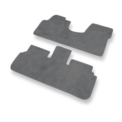 Premium tappetini auto in velluto compatibili con Lancia Zeta (1995-2002) - tappeti auto grigio