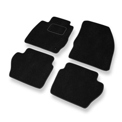 Premium tappetini auto in velluto compatibili con Ford Fiesta VI (2008-2012) - tappeti auto nero