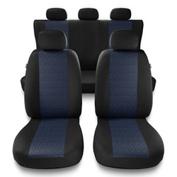 Coprisedili compatibili con BMW X3 E83, F25, G01 (2003-2019) - fodere sedili universali - set coprisedili auto - PF-BL