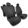 Coprisedili compatibili con Jeep Compass I, II (2007-....) - fodere sedili universali - set coprisedili auto - UNE-3