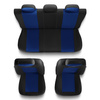 Coprisedili compatibili con Alfa Romeo 145 (1994-2000) - fodere sedili universali - set coprisedili auto - S-BL