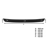 Protezione nera per paraurti posteriore Fiat 500 Hatchback (2007-2014)