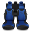 Coprisedili compatibili con Alfa Romeo 146 (1994-2001) - fodere sedili universali - set coprisedili auto - TR-BL