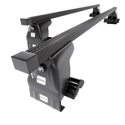 Barre portatutto in acciaio compatibili con Alfa Romeo 159 Berlina (2005-2012) - senza punti di fissaggio di serie - portapacchi auto colore nero - portabagagli barre da tetto