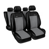 Coprisedili su misura compatibili con Volkswagen up! Hatchback (2011-2022) diviso 2/1 - fodere sedili - set coprisedili auto - grigio