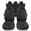 Coprisedili compatibili con Opel Adam (2012-2019) - fodere sedili universali - set coprisedili auto - UNE-GR
