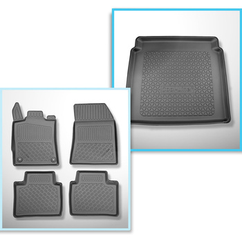Completo di tappetini e tappetino per bagagliaio TPE per: Peugeot 408 10.2022-..