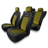 Coprisedili compatibili con Ford Fiesta MK5, MK6, MK7, MK8 (1999-2019) - fodere sedili universali - set coprisedili auto - S-Y