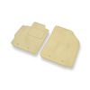 Premium tappetini auto in velluto compatibili con Toyota Yaris II Hatchback, Berlina (2005-2010) - tappeti auto beige