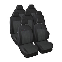 Coprisedili su misura compatibili con Opel Zafira B Monovolume (2005-2011) per tre file di sedili - fodere sedili - set coprisedili auto - E1