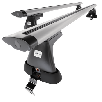 Barre portatutto in alluminio compatibili con Renault Megane mk III Hatchback (2008-2016) - senza punti di fissaggio di serie - portapacchi auto colore argento - portabagagli barre da tetto