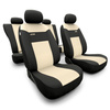 Coprisedili compatibili con Alfa Romeo 166 I, II, III (1998-2007) - fodere sedili universali - set coprisedili auto - RSL-BE