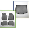Completo di tappetini e tappetino per bagagliaio TPE per: Ssangyong Tivoli Grand 06.2021-.... (SUV) - bagagliaio superiore; pavimento mobile nella posizione più alta
