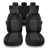 Coprisedili compatibili con Alfa Romeo 166 I, II, III (1998-2007) - fodere sedili universali - set coprisedili auto - S-G1