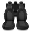 Coprisedili compatibili con Ford Fiesta MK5, MK6, MK7, MK8 (1999-2019) - fodere sedili universali - set coprisedili auto - S-G1