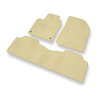 Premium tappetini auto in velluto compatibili con Citroen C5 I (2001-2004) - tappeti auto beige