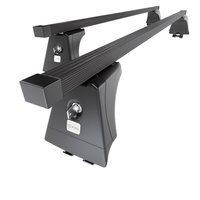 Barre portatutto in acciaio compatibili con Ford Focus mk II Hatchback (2005-2007) - con punti di fissaggio di serie - portapacchi auto colore nero - portabagagli barre da tetto