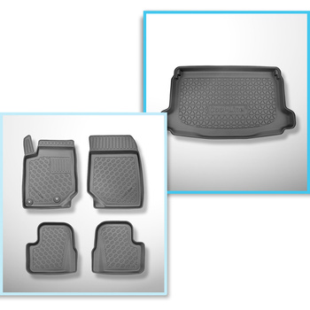 Completo di tappetini e tappetino per bagagliaio TPE per: Jeep Avenger 01.2023-.