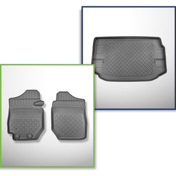 Completo di tappetini e tappetino per bagagliaio TPE per: Suzuki Jimny II GJ 10.