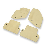 Premium tappetini auto in velluto compatibili con Volvo S60 I (2000-2009) - tappeti auto beige