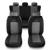 Coprisedili compatibili con Alfa Romeo 147 (2000-2010) - fodere sedili universali - set coprisedili auto - S-G2