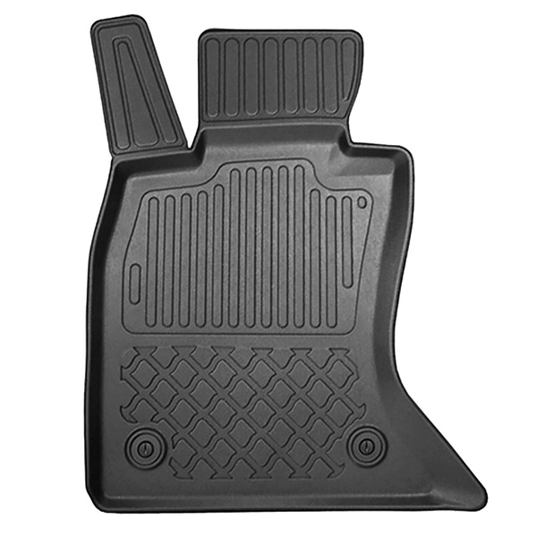 Tappetini Auto in TPE compatibili con BMW 5 F11 Touring (2013-04.2017) - X-drive; distanza guide sedili anteriori (parte posteriore) 365 mm - tappeti auto neri