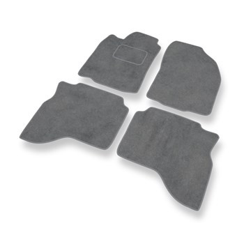 Premium tappetini auto in velluto compatibili con Mitsubishi Pajero Sport I (1996-2008) - tappeti auto grigio