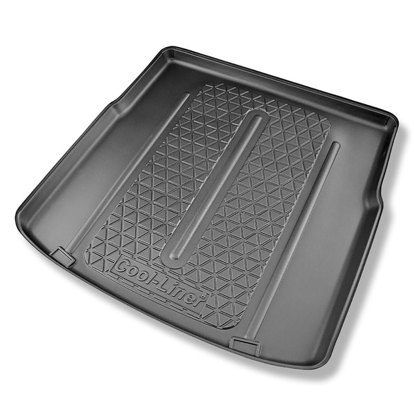 Completo di tappetini e tappetino per bagagliaio TPE per: Suzuki Swace 11.2020-.... (Station Wagon) - bagagliaio superiore (soglia di carico piana); pavimento mobile nella posizione più alta