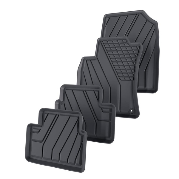 Tappetini Auto in TPE compatibili con Kia Ceed Hatchback, Station Wagon (2018-....) - tappeti auto neri