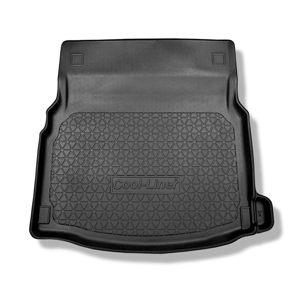 Vasca baule compatibile con Mercedes-Benz E-Class W213 Berlina (04.2016-....) - sedile posteriore ripiegabile; non per versione Plug-in ibrida; senza subwoofer (soundsytem Burmester) - tappetino per bagagliaio - tappeto bagagliaio per auto