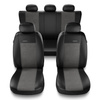 Coprisedili compatibili con Alfa Romeo 166 I, II, III (1998-2007) - fodere sedili universali - set coprisedili auto - PR1