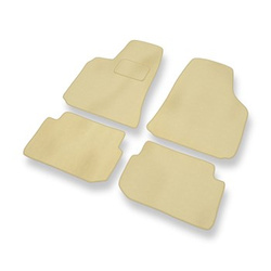 Premium tappetini auto in velluto compatibili con Mitsubishi Eclipse III (1999-2005) - tappeti auto beige