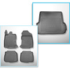 Completo di tappetini e tappetino per bagagliaio TPE per: Subaru Outback VI (BT) 05.2021-.... (Station Wagon) - con/senza subwoofer