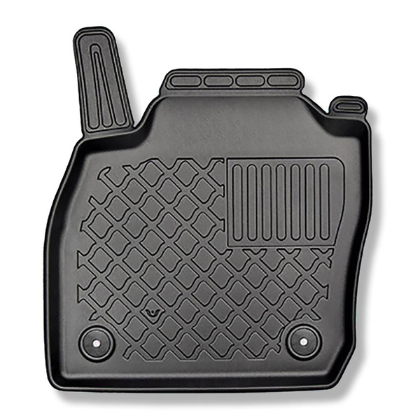 Completo di tappetini e tappetino per bagagliaio TPE per: Volkswagen T-Cross 04.2019-.... (Crossover) - bagagliaio superiore; pavimento mobile nella posizione più alta