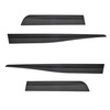Protezioni nere laterali per auto Toyota Yaris III, III FL Hatchback (5 porte) - (2011-2019) - (lunghezza protezioni: 992mm; 655mm)