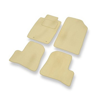 Premium tappetini auto in velluto compatibili con Peugeot 206 I (1998-2012) - tappeti auto beige