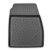Completo di tappetini e tappetino per bagagliaio TPE PREMIUM per: Ford Fiesta VII 07.2017-2023 (Hatchback) - bagagliaio inferiore; modelli senza pavimento mobile del bagagliaio; anche per la versione ibrida