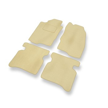 Premium tappetini auto in velluto compatibili con Mitsubishi Galant VIII (1996-2006) - tappeti auto beige