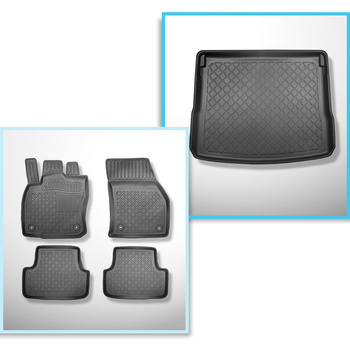 Completo di tappetini e tappetino per bagagliaio TPE per: Cupra Ateca 11.2018-..