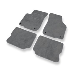 Premium tappetini auto in velluto compatibili con Seat Leon I Hatchback (1998-2006) - tappeti auto grigio