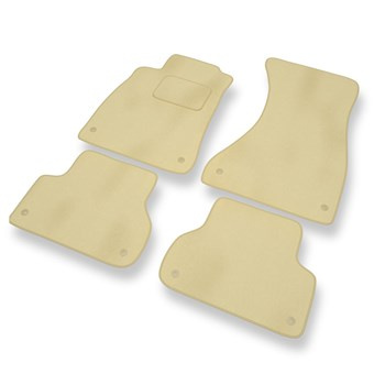 Premium tappetini auto in velluto compatibili con Audi A5 II F5 (2016-2024) - tappeti auto beige