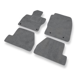 Premium tappetini auto in velluto compatibili con Ford Focus III (2010-2018) - tappeti auto grigio