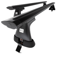 Barre portatutto in alluminio compatibili con Opel Insignia Berlina (2009-2017) - senza punti di fissaggio di serie - portapacchi auto colore nero - portabagagli barre da tetto