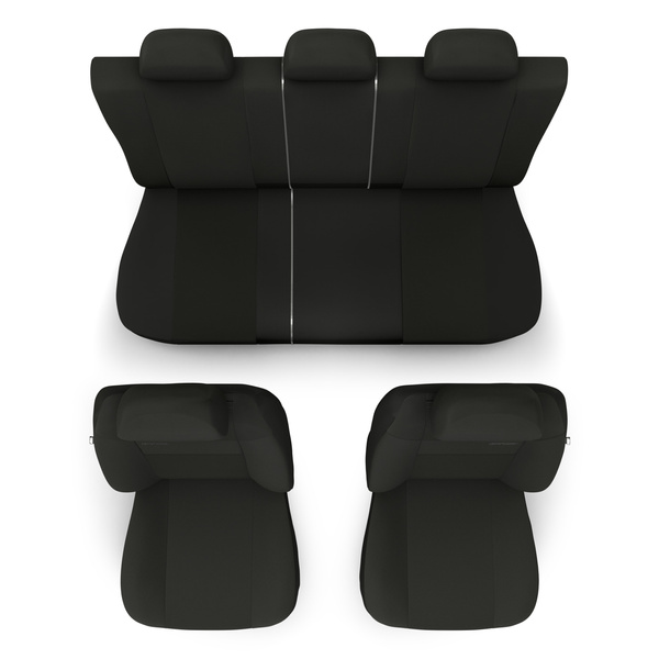 Coprisedili compatibili con Alfa Romeo 147 (2000-2010) - fodere sedili universali - set coprisedili auto - RSL-B