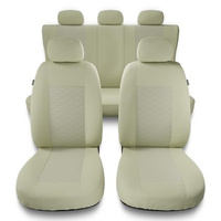 Coprisedili compatibili con Audi A4 B5, B6, B7, B8, B9 (1995-2024) - fodere sedili universali - set coprisedili auto - MD-9