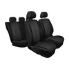 Coprisedili su misura compatibili con Skoda Rapid Liftback, Spaceback (2012-2019) - fodere sedili - set coprisedili auto - nero